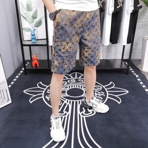 Quần Short Dệt Kim Thoáng Khí Mùa Hè Cho Nam Quần Thể Thao Thường Ngày Quần Short Năm Điểm Thời Trang Thoáng Khí