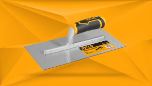 เกรียงฉาบปูน ด้ามพลาสติก INGCO รุ่น HPT28138 เกียงเหล็กฉาบปูนสีเหลี่ยม เกรียงฉาบเกียงฉาบ เหมาะสำหรับฉาบปูน โบกปูน