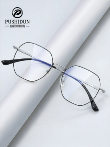 Gọng Kính Siêu Nhẹ Titanium Thanh Lịch Hình Đa Giác