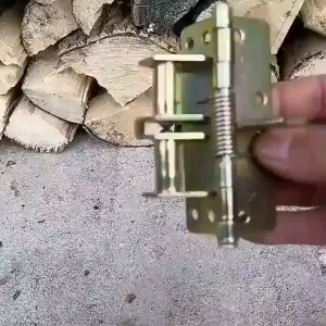 Automatic Door Closer - Durable Steel Self-Closing Spring Hinge with Invisible Design & Right Angle Locator