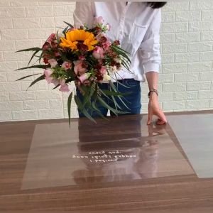 20 Lembar Plastik Wrapping Mini Buket Untuk Hari Guru Plastik Bunga Tangkai KB6049