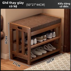 CHUJUN | Ghế ngồi thay giày tích hợp Kệ đựng giày