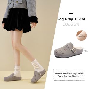 Josiny | Warm Easy Slip-On Half Slippers