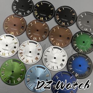 DZ 29MM Sterile Sunberts/Gradient Watch Dial Roman Edge Dual Week Calendar Fit Miyota 8285 Automatic Movement Watch Replace Part
