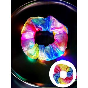 Glowing Christmas Bright Color LED Hair Ties Elastic Hair Bands Headwear Hair Accessories Fashionable Hair Bands for Women