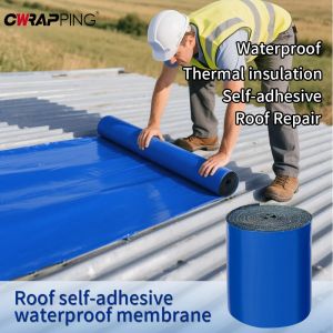 5/10M Waterproof Adhesive Tape Heat Insulation Roof Leakproof Repair Self-Adhesive Fix Tape Wall Crack Resistance Repair Sticker