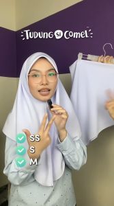 TSC TUDUNG DUA LAPIS ZIP SEKOLAH PUTIH NILA PINK BIRU PENGAWAS HITAM KUNING HIJAB