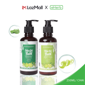 Combo Dầu Gội Dầu Xả MILAGANICS Dưỡng tóc khô xơ rối Công thức chuẩn salon trong Dầu Gội và dầu Xả dưỡng Tóc Vào Nếp Suôn Mượt 250ml - eherb