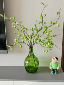 ดอกไม้เทียม ผลไม้สีแดง ตกแต่งบ้าน ดอกไม้ งานฝีมือ ตกแต่งพื้นที่รับแขก ผลไม้โชคดี ตกแต่งบ้าน ดอกไม้เทียม ผลไม้ งานฝีมือ