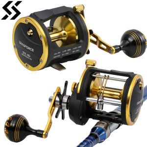 Sougayilang Trolling Fishing Reels 6BB 4.1:1 อัตราส่วนความเร็วสูง Super Strong มือขวา Reel ลากสูงสุด 28 กก.สําหรับตกปลาทะเล