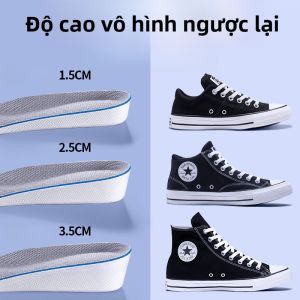 XIANZHAO | Miếng lót giày tăng chiều cao Converse Invisible không gây mỏi cho nam và nữ hỗ trợ gót chân Miếng lót giày cao su chống trượt