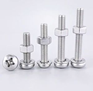 320Pcs M3 Screws Stainless Steel Hexagon Socket Screws Bolt Nuts Set Round Flat Cap Head Bolt Washer Assortment Kit Hardware Fasteners