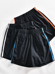 Color Block Side Stripes! Inner Lining! Summer Mens Lightweight Quick Dry Breathable Elastic Waist Sports Casual Shorts