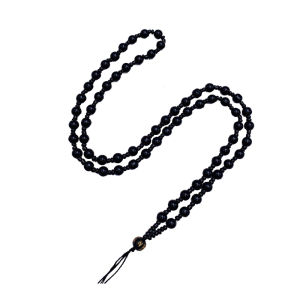 Handcrafted Black Obsidian Pendant Necklace Cord DIY Jewelry Accessories Men Women Lucky Buddha Jade Carving Pendants