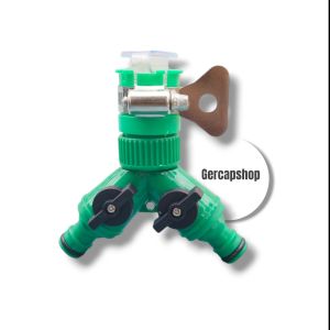 Konektor Adaptor Cepat Kran Air Y Cabang Untuk Standard keran rumah "1/2" & "3/4"