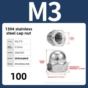 BAIRUITE | Stainless Steel Decorative Cap Nut