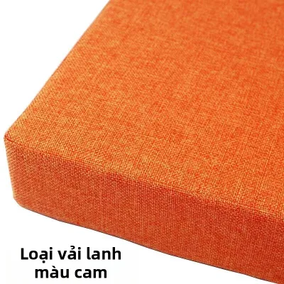 Đệm Ghế Sofa Bằng Mút Dày Ghế Thay Giày Cứng Đệm Ghế Cao Mật Độ Đệm Ghế Làm Cao Độ Đệm Ghế Bằng Vải Lanh Phong Cách Bắc Âu Hình Vuông Đơn Sắc