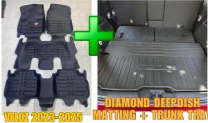 TOYOTA AVANZA AND TOYOTA VELOZ 2022-2025 DIAMOND DEEP DISH MATTING