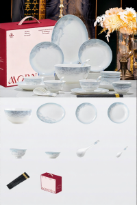 YICHEN | Aesthetic Mountain and Water Style Dinnerware Set