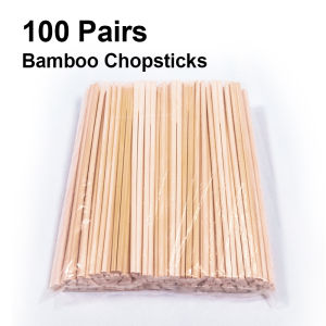 100Pairs Disposable Bamboo Chopsticks Chinese Restaurant Chop Sticks Noodle Hot Pot Sushi Chopsticks 21cm