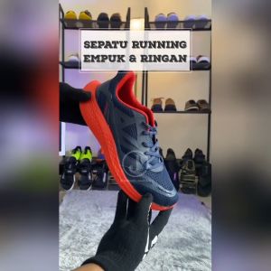 StyleHub Sunset Jogging Blaze | Sepatu Hipzo Running - Sneakers Lari Joging Merah H01