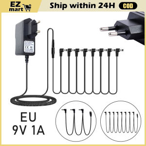 Guitar Effects Pedal Daisy Chain Cable 3/8 Way Power Cord Supply Splitter Cable Pedal Adapter Cable For 9V DC Adapter Plug Power Supply Accessories Wire 9V DC 1A