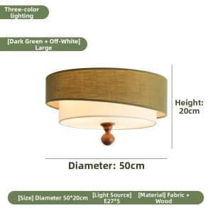 SANGEJIANGREN | Vintage Cream Style Fabric Lamp