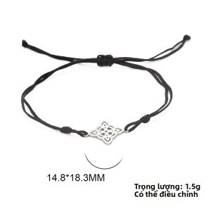 Lemegeton Thép Không Gỉ Nút Thắt Phù Thủy Vòng Tay Nữ Wiccan Bảo Vệ Thanh Lịch Quyến Rũ Món Quà Trang Sức Với Dây Chuyền Họa Tiết Trái Tim