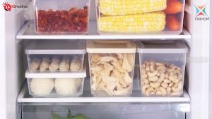 Oxihom S2434 Toples Plastik Bening Food Container Kulkas Peralatan Dapur