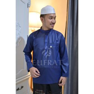 koko lengan panjang pria dewasa warna merah putih biru navy abu muda tua size  s m l xl