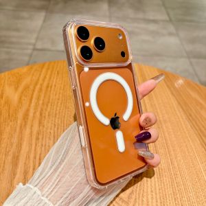 High-definition transparent casing is suitable for iPhone 17 Pro Max wireless charging / used for 17 Pro magnetic phone case