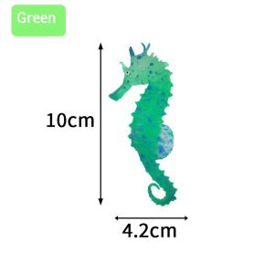 Aquarium Luminous Seahorse Hippocampus Artificial Fish Tank Seahorse Decoration Glow in The Dark