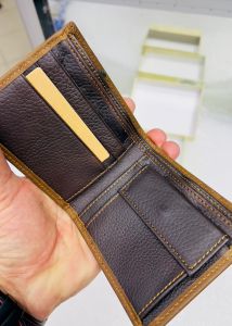 leather wallet genuine halal cow leather best quality ready stock Malaysia