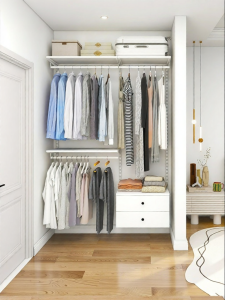 Wall-mounted Modern Minimalist Metal Wardrobe 1.4m