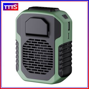 Portable Waist Clip Fan 6000mAh Multi-function Mini Outdoor Camping Rechargeable Flashlight Strong Wind Sports Hanging Waist Cooling Fan