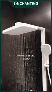 ENCHANTING Shower Set LED Piano Design Europe Enchanting E1779 & E1780 Hydropower Series