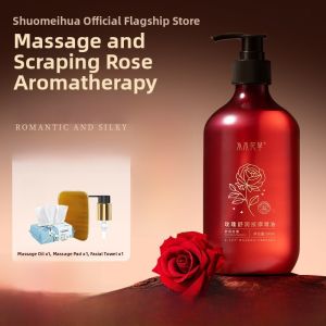 SHUIMUHUACAO | Rose Massage Essential Oil Full Body Meridian Massage Back Scrubbing Heating Scraping SPA Oil No Wash Official Flagship Store