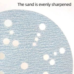 10PCS NORTON Sandpaper 6 Inch 31 Hole Back Pile Woodworking Dry Sanding Disc Selfadhesive Sheet Furniture Sandpaper