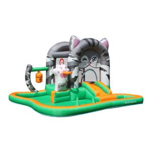 Doctor Dolphin | Kids Inflatable Castle with Bouncing Bed Slides Hoops and Boxing Pillars