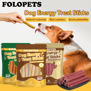 FOLOPETS Pet Snack Dog Energy Bar Chew Dental Sticks CleanTeeth Supplement Nutrients 100g