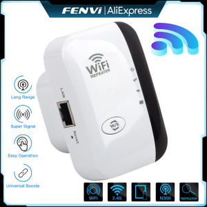 Fenvi | FENVI Wireless WiFi Repeater 300Mbps 2.4Ghz Repeater Network Expander Range 802.11N/B/G Wireless WiFi Repeater Booster Repetidor