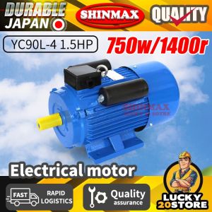 【SHINMAX】1.5HP-3.5HP Single Phase Electric Induction Motor Efficient Ample Power Electric MotorYC90L