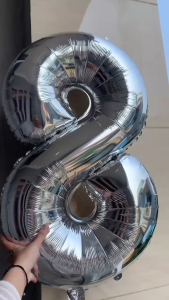 BD Balon Angka 0-9 / Balon Foil Angka / Balon Dekorasi Angka / Balon Dekorasi Pesta / Balon Angka Ulang Tahun BLN12