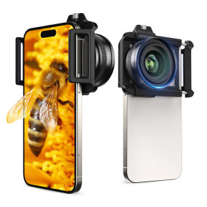 apexel | APEXEL New 10-20X Zoom Macro Lens High Quality HD Micro Lenses Support Eye Macro Photography for iPhone Samsung All Smartphones
