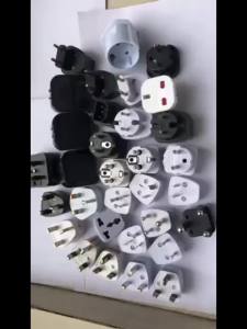 Bộ Chuyển Đổi Phích Cắm Sạc Điện Du Lịch Đa Năng 2 Chiếc Chuyển Đổi Từ US/UK/AU Sang EU 2 Chân Tròn Dùng Cho Châu Âu