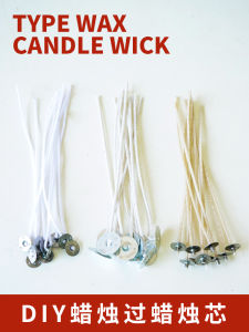 Smoke-Free Eco-Friendly Aromatherapy Candle Wick DIY Handmade Candle Replacement Core Line Waxed Cotton Thread Flower Shape