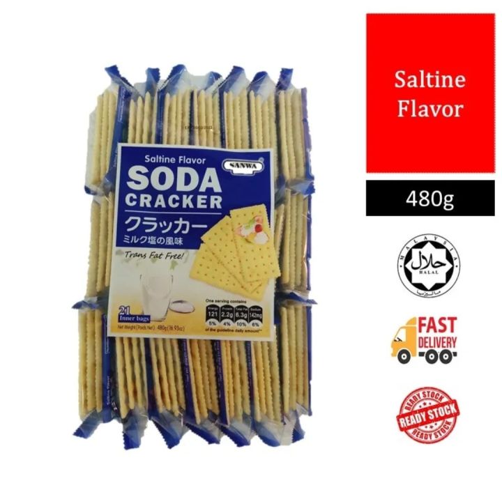 SANWA SALTINE SODA CRACKER 480G Lazada