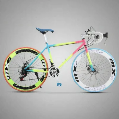 BAQILING | Fast Lightweight Road Bike Solid Tires Disc Brakes