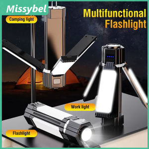 Function: Outdoor LED camping light C-type rechargeable outdoor camping light tent light portable foldable flashlight emergency mobile power supply working floodlight SOS and other functions