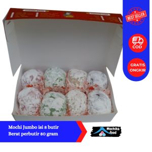 MOCHI MOCHIKA Jumbo Original isi 8 butir perbok perbutir berat 80 gram